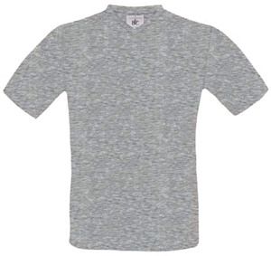 B&C CG153 - Kortärmad T-shirt med V-ring Sport Grey