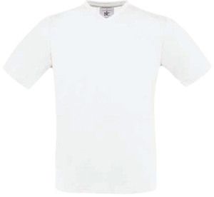 B&C CG153 - Kortärmad T-shirt med V-ring White