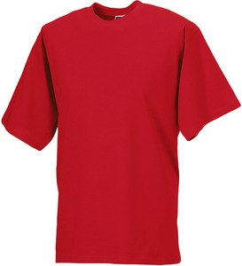 Russell RUZT180 - Kortärmad T-shirt herr 100% bomull Classic Red