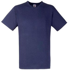 Fruit of the Loom SC22V - V-ringad T-shirt herr i bomull Deep Navy