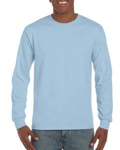 Gildan GI2400 - Långärmad T-shirt herr 100% bomull Light Blue