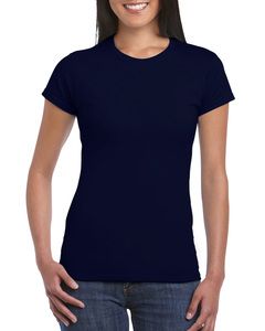 Gildan GI6400L - T-shirt dam 100% bomull Navy