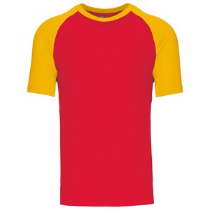 Kariban K330 - Basboll> Tvåfärgad kortärmad T-shirt