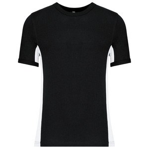 Kariban K340 - Tiger> Tvåfärgad kortärmad T-shirt Black/White