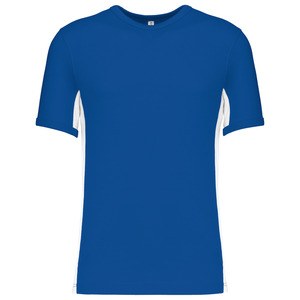 Kariban K340 - Tiger> Tvåfärgad kortärmad T-shirt Royal Blue/White