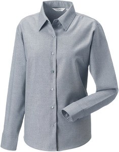 Russell Collection RU932F - Långärmad Oxfordskjorta