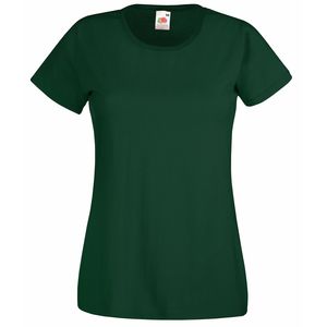 Fruit of the Loom SS050 - Valueweight-t-shirt för kvinnor Bottle Green