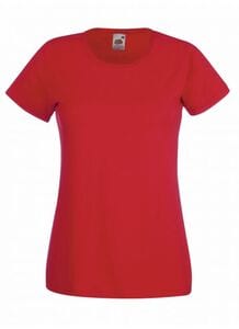 Fruit of the Loom SS050 - Valueweight-t-shirt för kvinnor Red