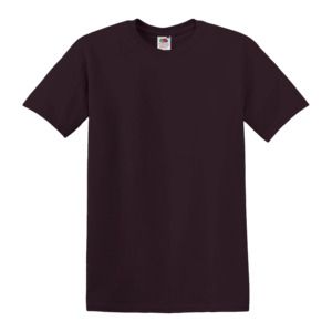 Fruit of the Loom SS048 - T-shirt med rund hals Burgundy