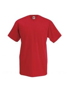 Fruit of the Loom SS034 - T-shirt med V-ringning för män Red