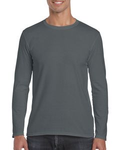 Gildan GD011 - Softstyle™ långärmad T-shirt Charcoal