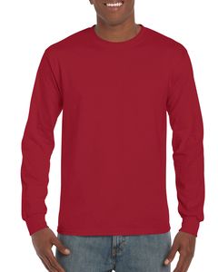 Gildan GD014 - Långärmad T-shirt herr Cardinal Red