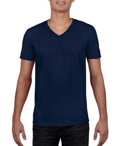 Gildan GD010 - Softstyle V-ringad T-shirt för män Navy