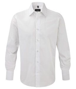 Russell J946M - Långärmad, lättskött skjorta White