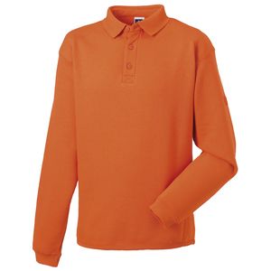 Russell J012M - Mycket resistent tröja med polokrage Orange