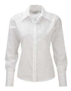 Russell Collection R-956F-0 - Långärmad Ultimate Non-Iron Shirt White