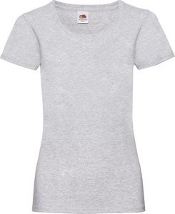 Fruit of the Loom 61-372-0 - Lady-Fit 100% bomullst-shirt Heather Grey