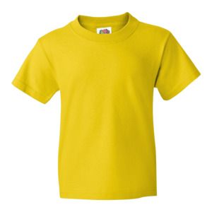 Fruit of the Loom 61-033-0 - Barn-T-shirt 100% bomullsvikt Sunflower