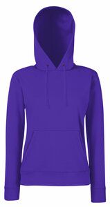 Fruit of the Loom 62-038-0 - Lady Fit tröja med huva Purple