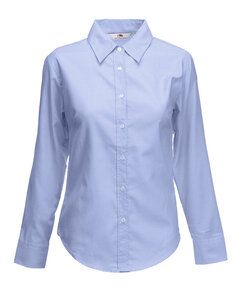 Fruit of the Loom 65-002-0 - Oxford blus Ls Oxford Blue
