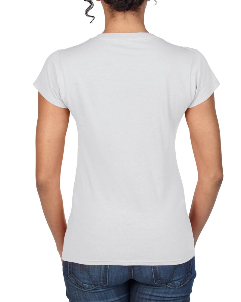 Gildan 64V00L - T-shirt för kvinnor V-ringning 100% bomull