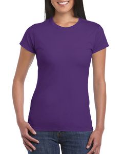 Gildan 64000L - RingSpun kortärmad T-shirt för kvinnor Purple