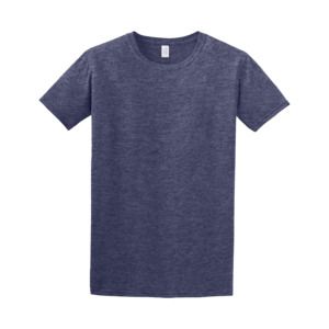 Gildan 64000 - T-shirt 100% bomull för män Heather Navy