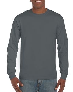 Gildan 2400 - Ultra herr långärmad T-shirt Charcoal