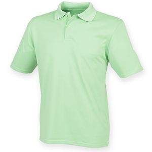 Henbury HB475 - Coolplus® pikétröja Lime Green