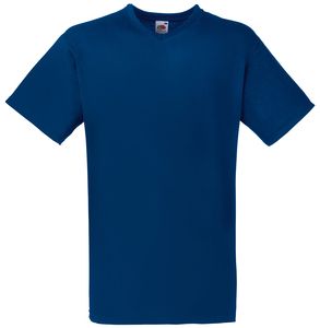 Fruit of the Loom SS034 - T-shirt med V-ringning för män Navy
