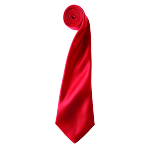 Premier PR750 - Colours satin tie Red