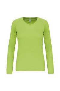 Proact PA444 - Långärmad sport-T-shirt för kvinnor Lime