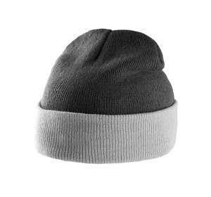 K-up KP514 - Tvåfärgad hatt med revers Dark grey / Light grey