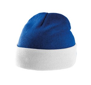 K-up KP514 - Tvåfärgad hatt med revers Royal Blue / White