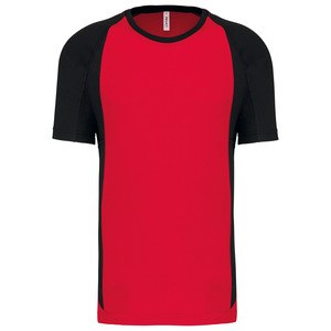 Proact PA467 - Unisex tvåfärgad sport kortärmad T-shirt