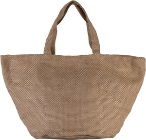 Kimood KI0227 - FASHIONABLE 100% NATURAL YARN DYED JUTE BAG