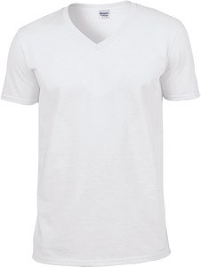 Gildan GI64V00 - V-ringad T-shirt herr 100% bomull White