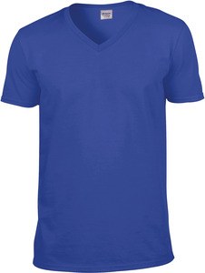 Gildan GI64V00 - V-ringad T-shirt herr 100% bomull Royal Blue