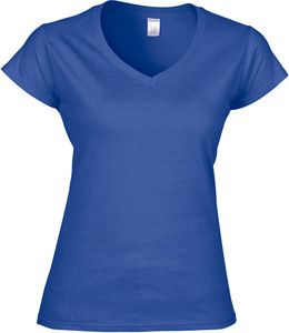Gildan GI64V00L - T-shirt med V-ringning för kvinnor Royal Blue