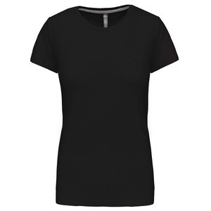 Kariban K380 - Kvinnors rundhalsad kortärmad T-shirt Black/Black