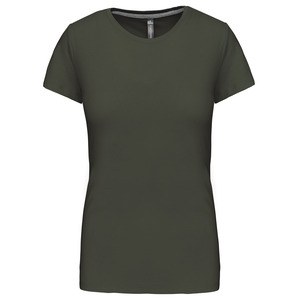 Kariban K380 - Kvinnors rundhalsad kortärmad T-shirt Dark Khaki