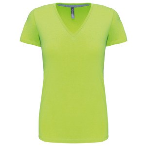 Kariban K381 - Kvinnors V-ringad kortärmad T-shirt Lime