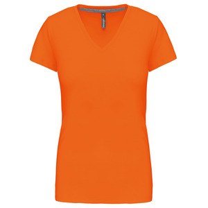 Kariban K381 - Kvinnors V-ringad kortärmad T-shirt Orange