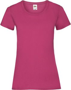 Fruit of the Loom SC61372 - T-shirt i bomull för kvinnor Fuchsia