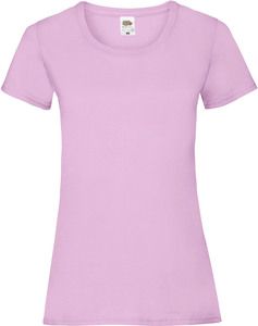 Fruit of the Loom SC61372 - T-shirt i bomull för kvinnor Light Pink
