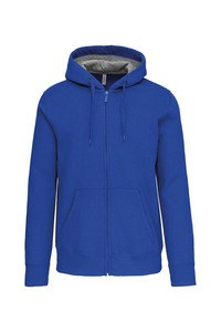 Kariban K444 - Unisex tröja med Dragkedja Light Royal Blue