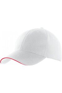 K-up KP207 - Sport Cap White/ Red