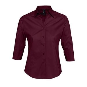 SOL'S 17010 - T-shirt med stretch för kvinnor Bordeaux moyen