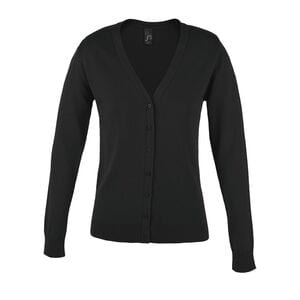 SOL'S 90012 - Cardigan med V-ringad knapp, gyllene Black