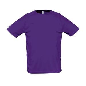 SOL'S 11939 - Raglan T-shirt herr sportig Violet foncé